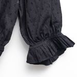 Farm Rio | Black Lace Ruffle Bodysuit Photo 7