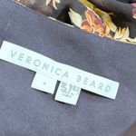 Veronica Beard  Women’s 4 Avani Silk Black Floral Long Puff Sleeve Maxi Dress Photo 11