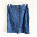 ZARA | Button Front Chambray Skirt Photo 5