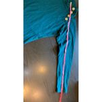 Teal Boho Nepal Tunic Top XL Long Sleeve Embroidered Button‎ Neck Casual Comfy Blue Photo 10