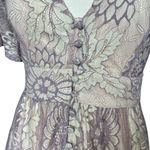 Prómesa Promesa Sleeping Beauty Maxi Dress Lavender Small Floral Lace Cottage Core Photo 3