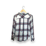 Rails  Women’s Hunter Long Sleeve Plaid Button Down in White/Navy/Red Size S Photo 12