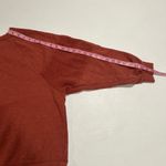 Madewell  MWL Pullover Sweatshirt Rust Red Slouchy Raglan Sleeve Top Size M Photo 10