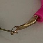 Vibrant Green and Purple Hoop Earrings Photo 2