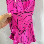 Investments  Pink and Black Abstract Button Down Shirt Photo 2