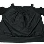 Black Sumhoo Blouse With Cut Out On The Shoulders Photo 0