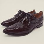 Aquatalia Gwen Naplak Oxford Shoes Burgundy Wine Sz 6.5 Photo 4