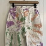 GRLFRND Denim Karolina Tie Dye Mid-Rise Skinny Jeans in Sugar Magnolia Size 25 Photo 6