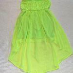 Manito USA Women’s Strapless Chiffon Mini Beach Coverup Dress Green Photo 1