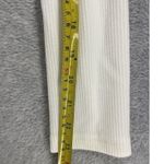 SheIn Women's Surplice Sweater Dress Solid White Ribbed Medium Long Sleeve Photo 6