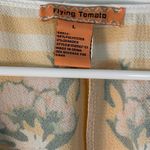 Flying Tomato Flying Tomato Yellow Floral Kimono Wrap Blouse V-Neck Cropped Size Large Photo 2
