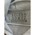 Selena Gomez  Grey Zip Up Hoodie Size XL Floral Graphic Soft Comfortable Cute Photo 7