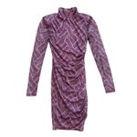Cinq à Sept Marlene Long Sleeve Mini Dress in Purple, Size US 0 Photo 3