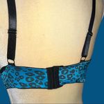 Cute black trim with blue animal print design! Push up! Black Size undefined Photo 3