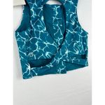 Buffbunny Limitless Zip Sports Bra Size XS Reflection Print Blue NWT Photo 5