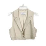 L'Academie L’Academie Cropped Blazer Vest Beige Women’s XS Photo 2