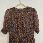 Tommy Hilfiger Black Floral Faux Wrap Midi Dress Sz 4 Photo 7