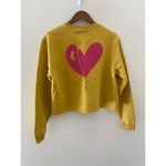 Outdoor Voices  You Can’t Spell Love Without OV Cropped Yellow Pink Sweatshirt M Photo 8