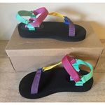 Steve Madden  Women's Henley Ankle Strap‎ Flatform Sandals Multi NEW Size 7 Photo 2