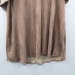 Hunter Bell RTR  Ava Pleated Short Sleeve Rose Gold Top Sz L‎ Photo 4
