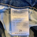 KANCAN Mid Rise Signature Ankle length Fringe Hem Distressed Jeans size 29 Photo 6