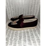 Soludos Anthropologie  Velvet‎ Burgundy Maroon Llama Sneaker Women’s 8 Photo 1