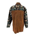 Aratta Silent Journey Coolness Floral Jacquard Sleeve Oversized Shacket Small Brown Photo 8