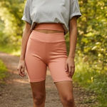 Puma Orange Ribbed Bike Shorts Size XL Photo 0