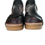 Dansko ‎ Sandals Women 41 (10.5) Daniela Black Leather Straps Platform Block Heel Photo 2