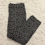 J.Crew Mercantile Winnie Heart Print Cropped Straight Leg Pants Black 2 Photo 1