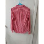 Tommy Hilfiger Red /White Striped Button Down Shirt M Classic Preppy Cherrygirl Photo 3