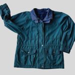 London Fog VTG 1990s Towne Jacket Windbreaker Green Unisex Medium Petite… Photo 2