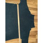 Free People Cowl Neck Ribbed Tunic Sweater Deep Peacock Blue Green Photo 4