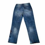 Driftwood  Stella  Blue Jeans with Red Floral Embroidery size 29 Photo 2