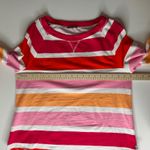 Talbots T by  Cozy Crush Pullover Large Zippy Stripe UPF 50 Preppy Colorful‎ Bold Photo 10