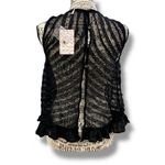 Free People NWT Size S She's A Doll Tank Black Sheer Lace Ruffle Top OB749053 Photo 7