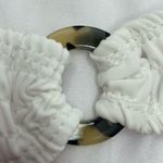 Cabana Del Sol Women’s White Smocked Bikini Bottoms Size Large NWT Photo 6