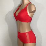 Seafolly New.  red petal edge high rise bikini. USA SIZE 8DD/6-bottom Photo 12