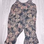 COOKIES CLOTHING Women’s Tropical Leaf Jumpsuit Black Photo 0