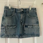 ZARA  mid rise denim cargo skirt  Photo 1