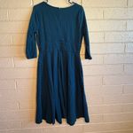 Eshakti  Teal Long Sleeve Dress Photo 1