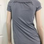 Lululemon  Heathered Fossil Cut Out Lace Run Wild Short Sleeve Tech Top 4 Photo 1