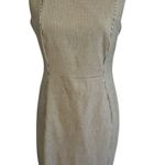 Calvin Klein Houndstooth Sheath Black White Sleeveless Dress Size 10 MSRP $89 Photo 0