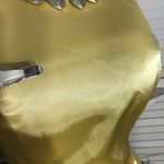 Vintage 90s Blondie Nites Yellow Satin A Line Prom Dress Women's Size 5 Photo 8