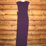 Evan Picone NWT  Purple Jersey Maxi Dress Gown Photo 4