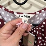 NWT Boden Louisa Short Jersey Dress Chestnut, Painted Dot size US 8 Long Photo 6