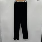 J.R. Nites Pants Women's Size Small Black Crushed‎ Velvet High Rise Straight Leg Photo 2