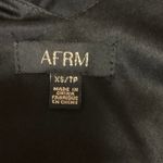 AFRM Black Deep V Neck Sleeveless Plain LBD Midi Sheath Dress Size XS Photo 2