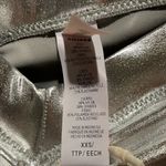 SKIMS NWT  Metallic Swim V Waist Pant Rouched Silver Nickle XXS Photo 5