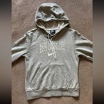 Nike  Womens Hoodie‎ Sweatshirt Short Cropped Gray Size Xsmall Photo 1